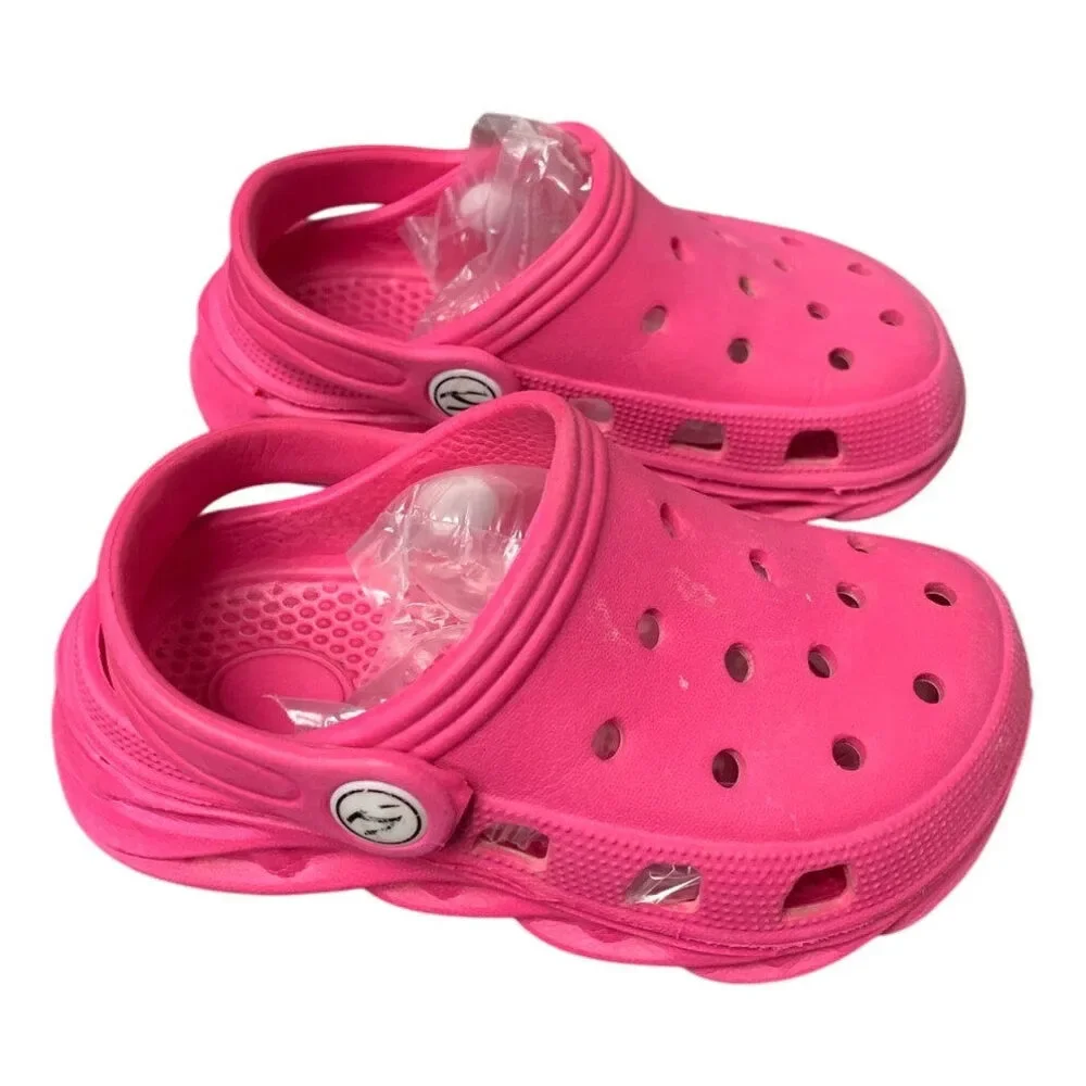 Hobibear Toddler Girls Size 6 Pink Slip On Garden Clogs Water Shoe Sandals